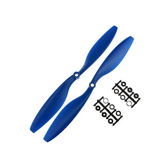 1045 Mavi Renk CW CCW Drone Plastik Pervane Seti