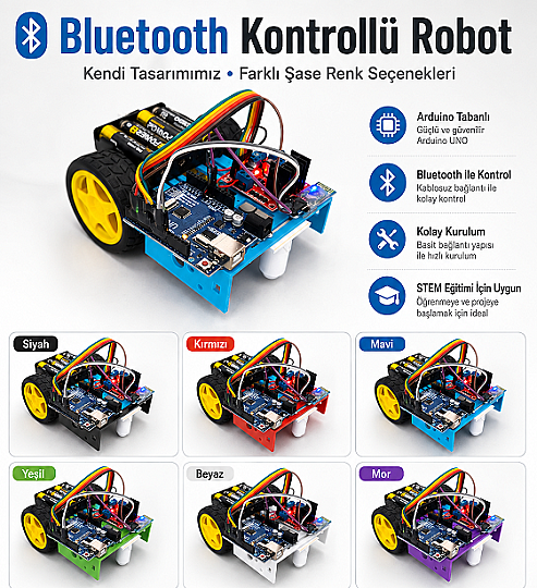Bluetooth Kontrollü Arduino Robot Kiti - 4