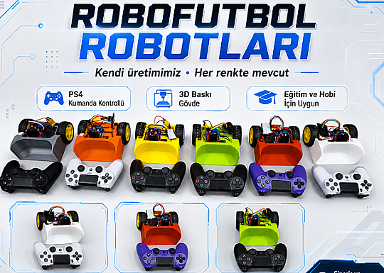 PS4 Kontrollü Robo Futbol Robot Kiti - 7