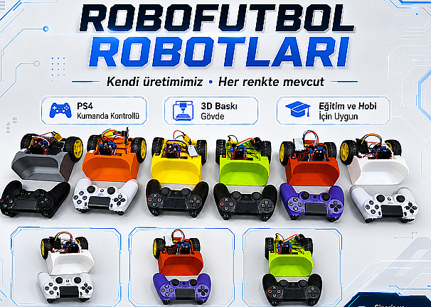 PS4 Kontrollü Robo Futbol Robot Kiti - 7