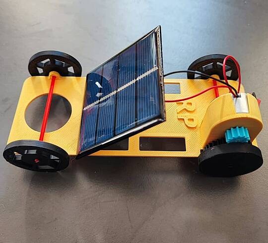Robotik Projem Büyük Boy Güneş Enerjili Solar Oyuncak Araba (Demonte) - 3