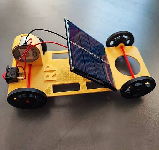 Robotik Projem Büyük Boy Güneş Enerjili Solar Oyuncak Araba (Demonte)