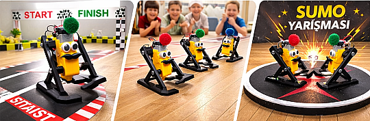 Yürüyen Eğlenceli STEM Robot Kiti – Okul Öncesi ve İlköğretim İçin STEM Uyumlu - 8